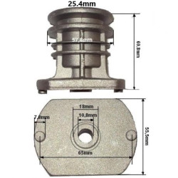 Фланец на нож за косачка 25.4 мм — NG 464TR, NG 504TR, T 484TR, TDL 534